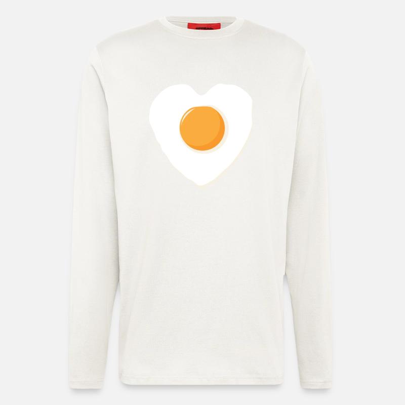 Spiegeleiliebe - Langarmshirt - made by SPREAD  - OFF WHITE