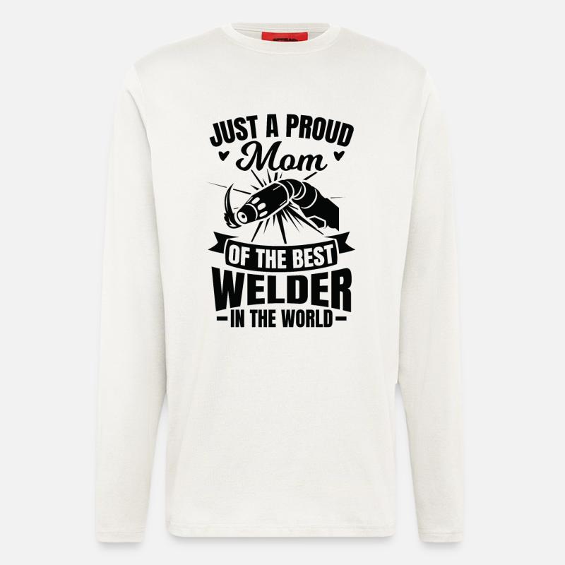Schweißer Mama - Langarmshirt - made by SPREAD  - OFF WHITE