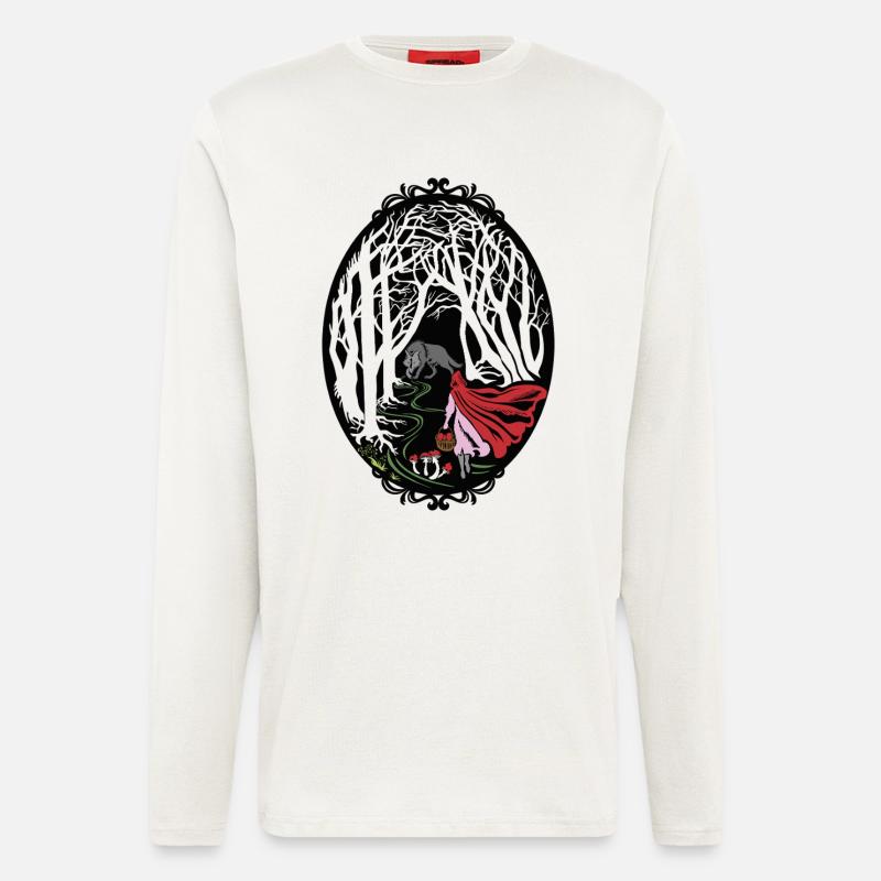 Rotkäppchen Red riding hood - Langarmshirt - made by SPREAD  - OFF WHITE