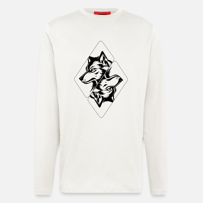 Wolf's Head - Longsleeve - made by SPREAD  - OFF WHITE