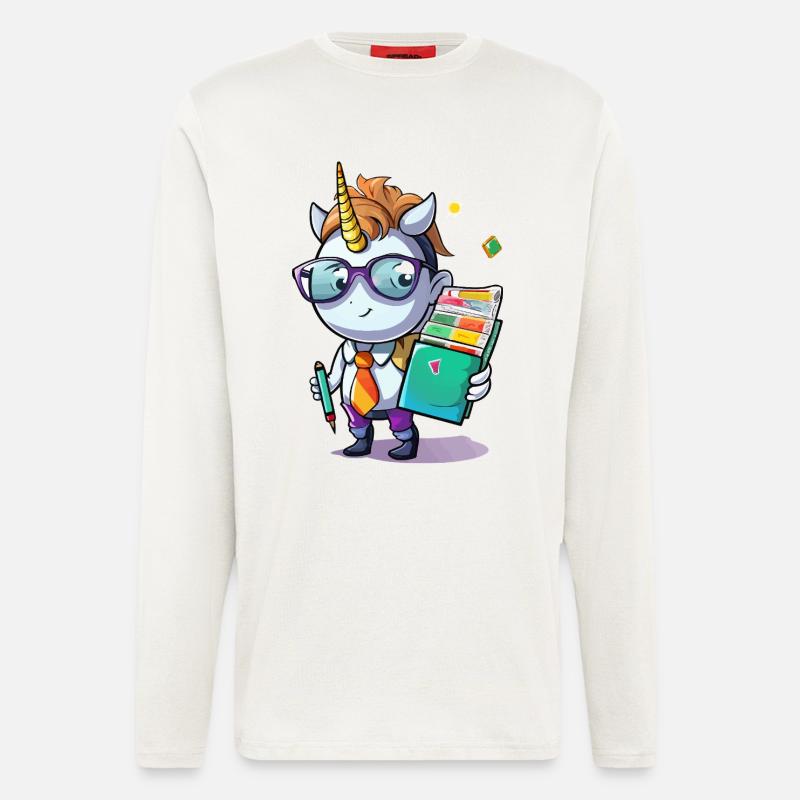 Nerdicorn School Wizard - Longsleeve - made by SPREAD - OFF WHITE