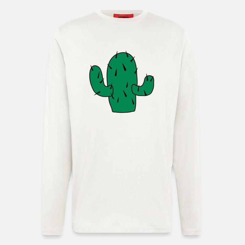 Kaktus_cc21 - Langarmshirt - made by SPREAD  - OFF WHITE