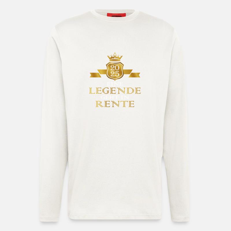 Eine Legende geht in Rente - Langarmshirt - made by SPREAD - OFF WHITE