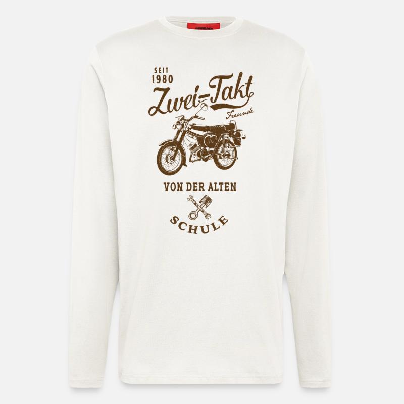 Simson S51 B4 Zwei Takt - Langarmshirt - made by SPREAD - OFF WHITE