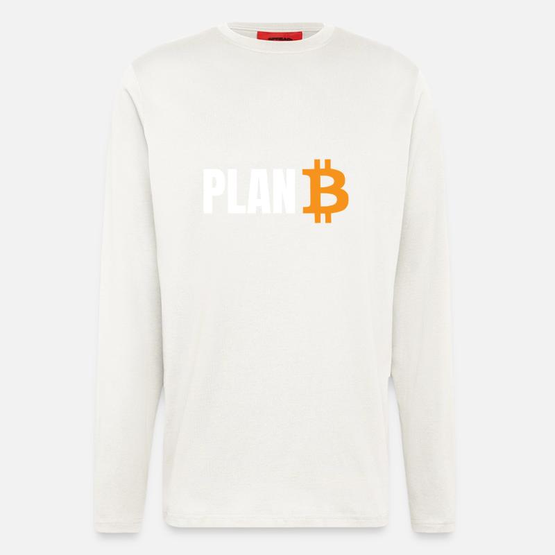 Plan B Bitcoin - Manches longues bio décontracté fabriqué en UE - undefined