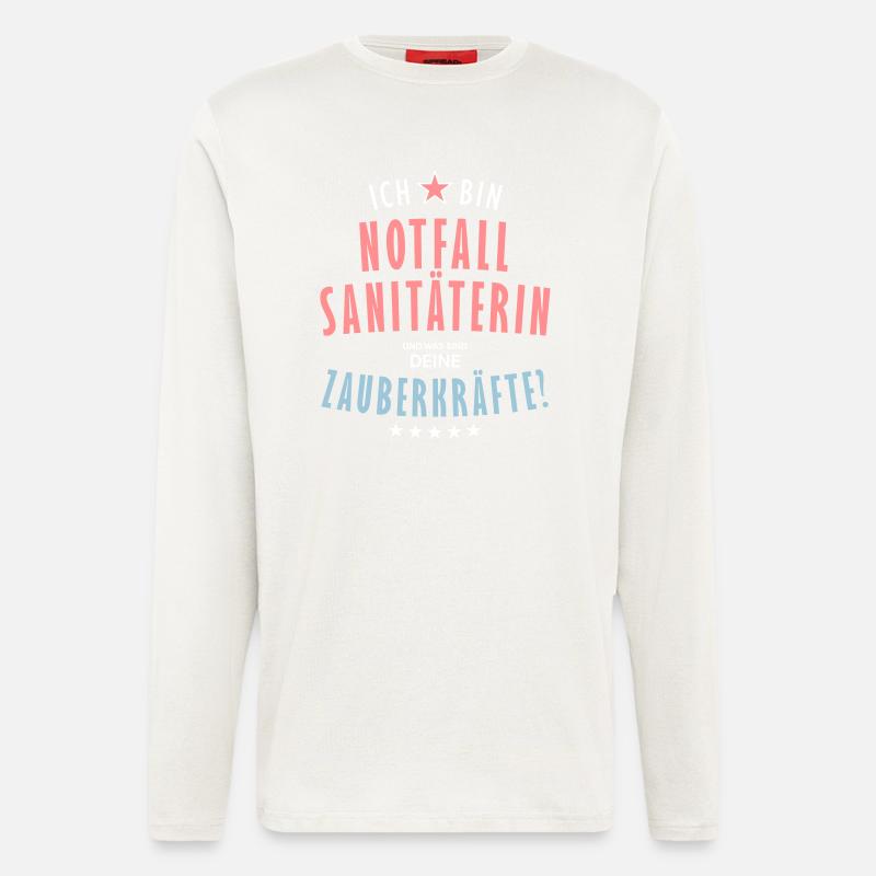 Notfallsanitäterin Beruf - Geschenk - Langarmshirt - made by SPREAD  - OFF WHITE