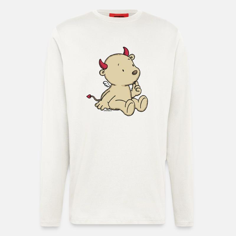 Engel_Teufel12 - Langarmshirt - made by SPREAD  - OFF WHITE