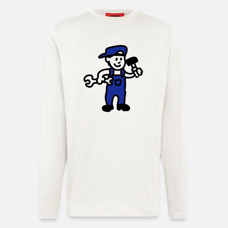 Handwerker - Langarmshirt - made by SPREAD  - OFF WHITE