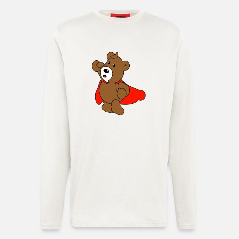 Superbär - Langarmshirt - made by SPREAD  - OFF WHITE