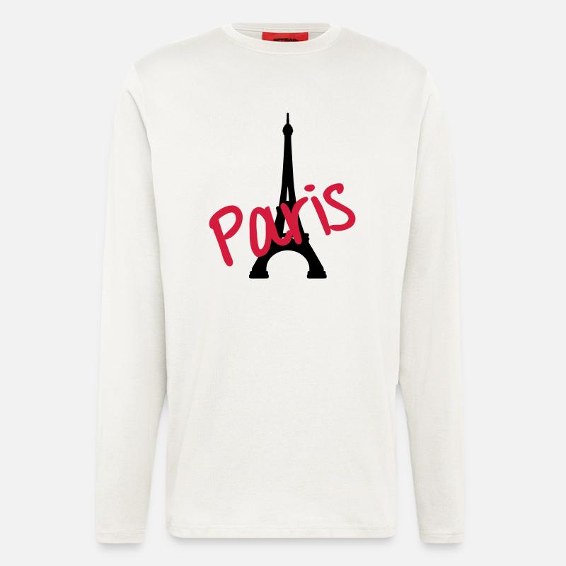 Eiffel Tower Paris - Longsleeve - made by SPREAD  - OFF WHITE