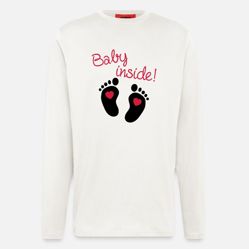 Baby Inside - Langarmshirt - made by SPREAD  - OFF WHITE