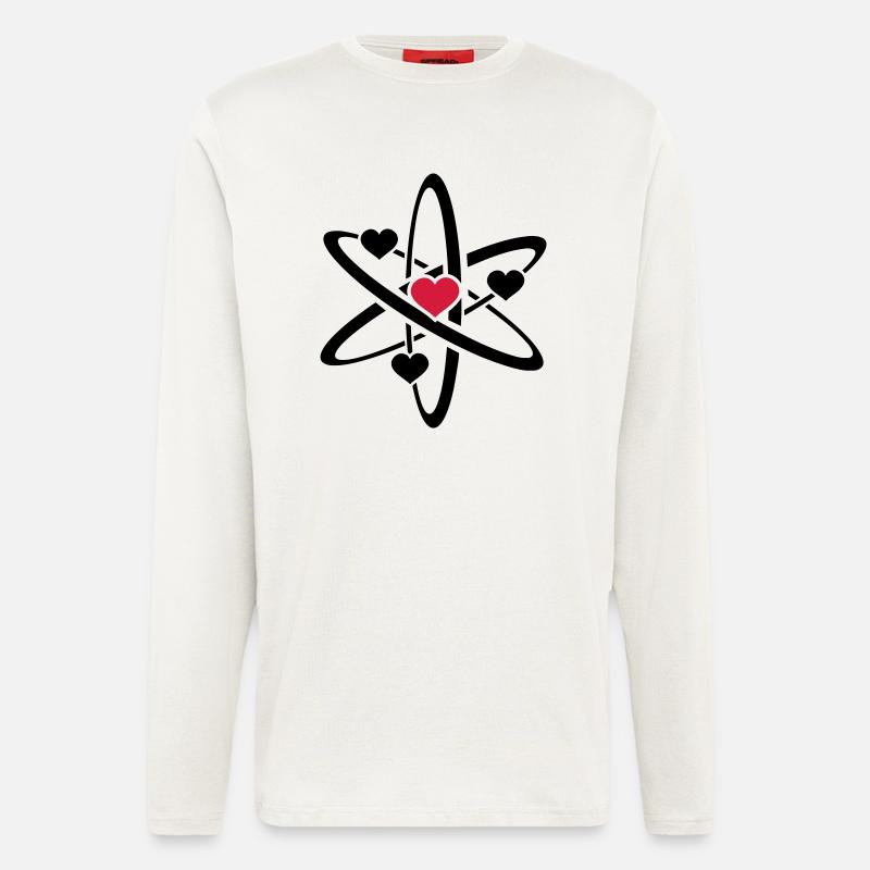 heart atom - Langarmshirt - made by SPREAD  - OFF WHITE