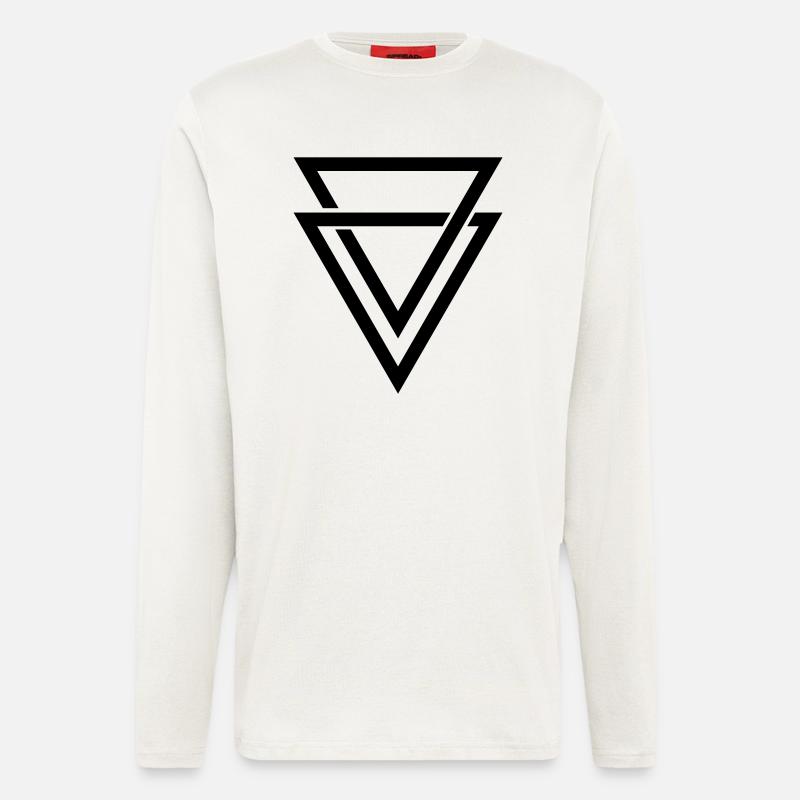 double triangle - Longsleeve - made by SPREAD  - OFF WHITE