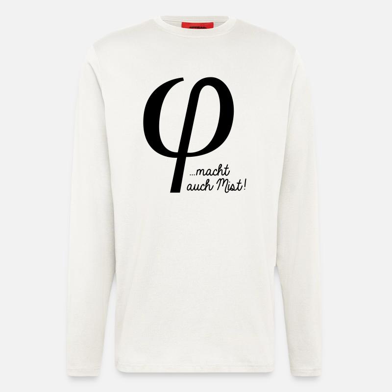 klein phi macht auch Mist - Langarmshirt - made by SPREAD  - OFF WHITE