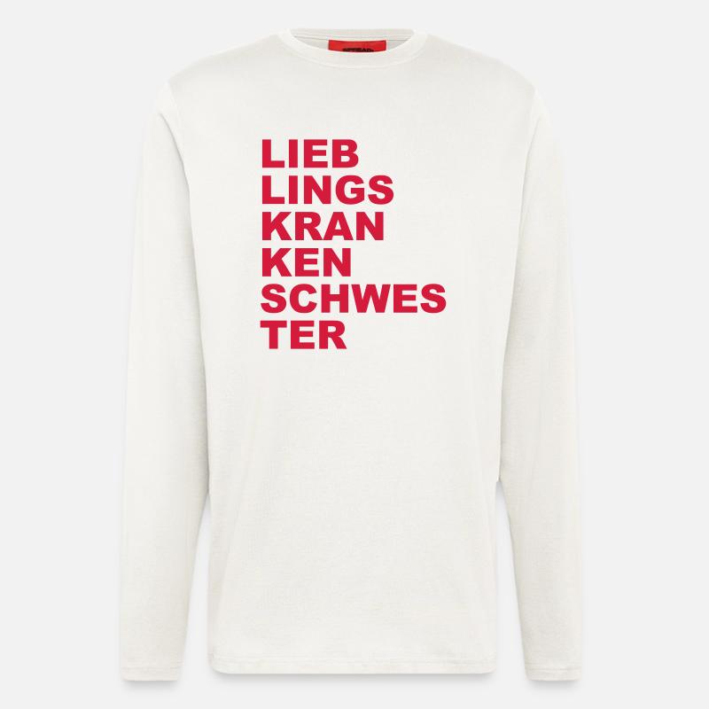 Lieblingskrankenschwester - Langarmshirt - made by SPREAD  - OFF WHITE