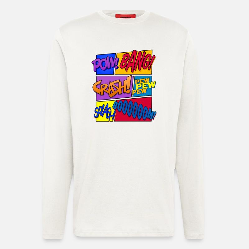 Get Loud (Comic-Design) - Langarmshirt - made by SPREAD  - OFF WHITE