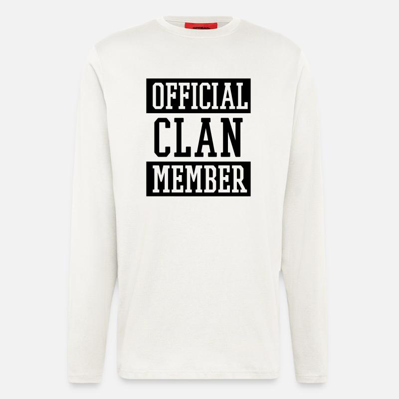 Official Clan Member - Langarmshirt - made by SPREAD  - OFF WHITE