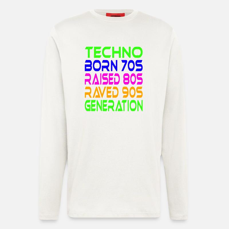 Techno Generation - Langarmshirt - made by SPREAD  - OFF WHITE