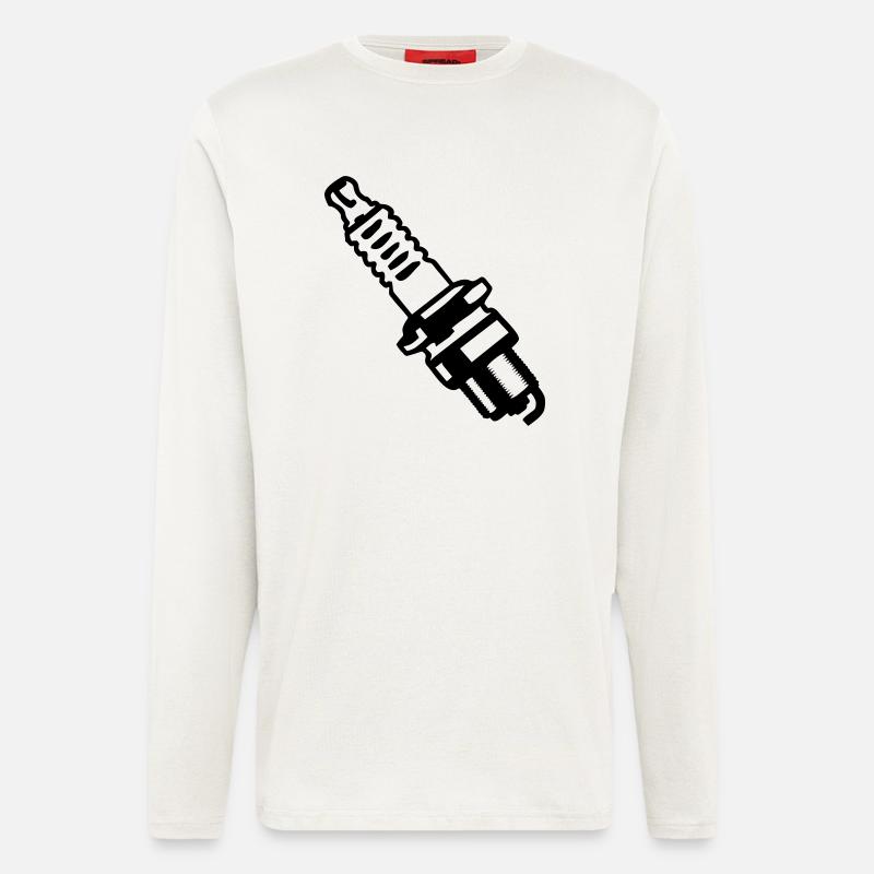 Spark plug - Longsleeve - made by SPREAD  - OFF WHITE