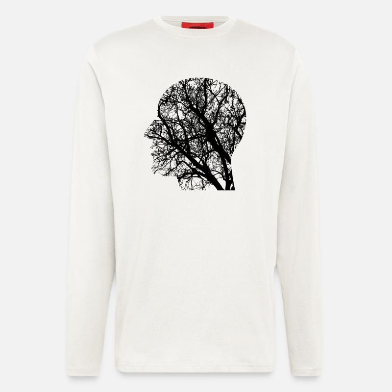 Tree Head - Langarmshirt - made by SPREAD  - OFF WHITE