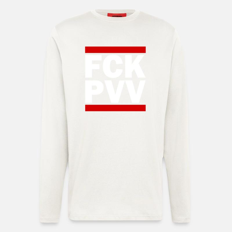 Fck pvv - Langarmshirt - made by SPREAD  - OFF WHITE