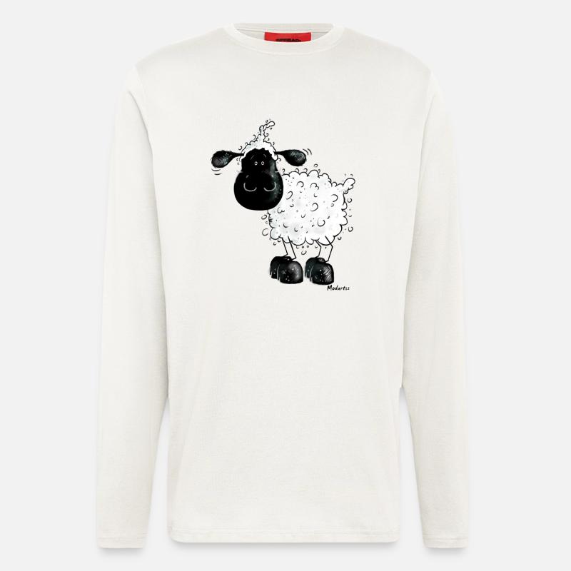 Wolliges Schäfchen - Schaf - Sheep - Langarmshirt - made by SPREAD  - OFF WHITE