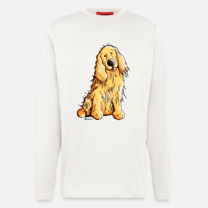 Happy Cocker Spaniel - Langarmshirt - made by SPREAD  - OFF WHITE