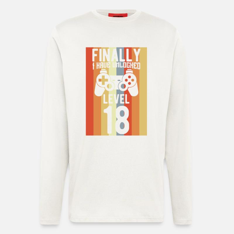 Level 18 freigeschaltet - Langarmshirt - made by SPREAD  - OFF WHITE