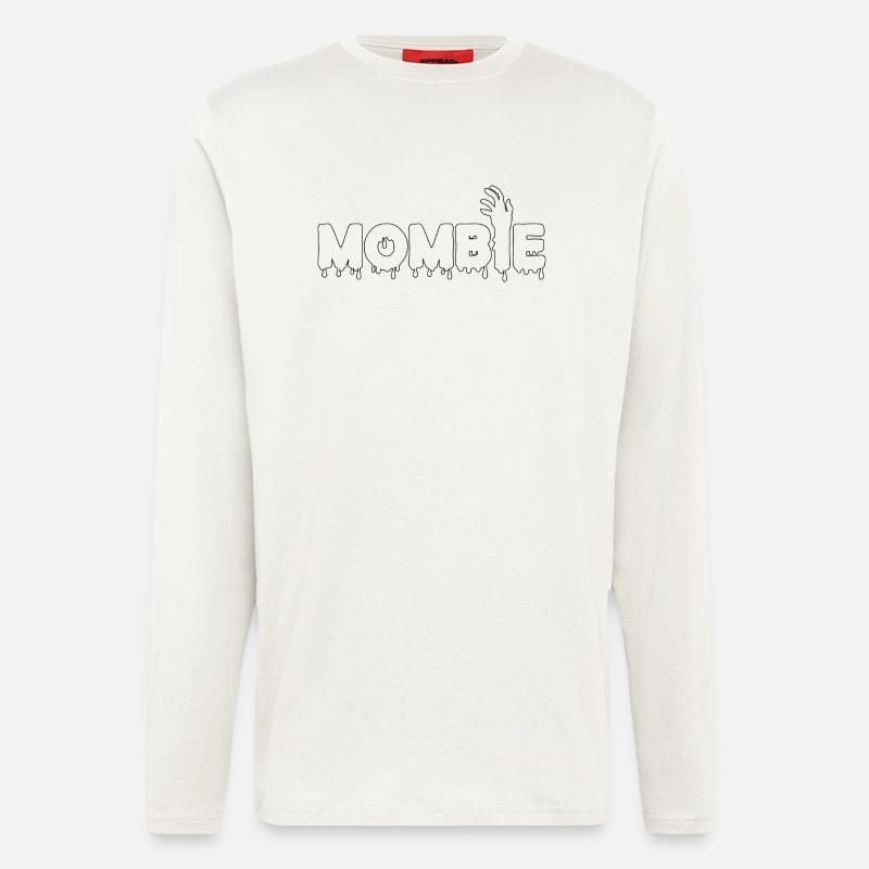 mombie Halloween Zombie Mama - Langarmshirt - made by SPREAD  - OFF WHITE
