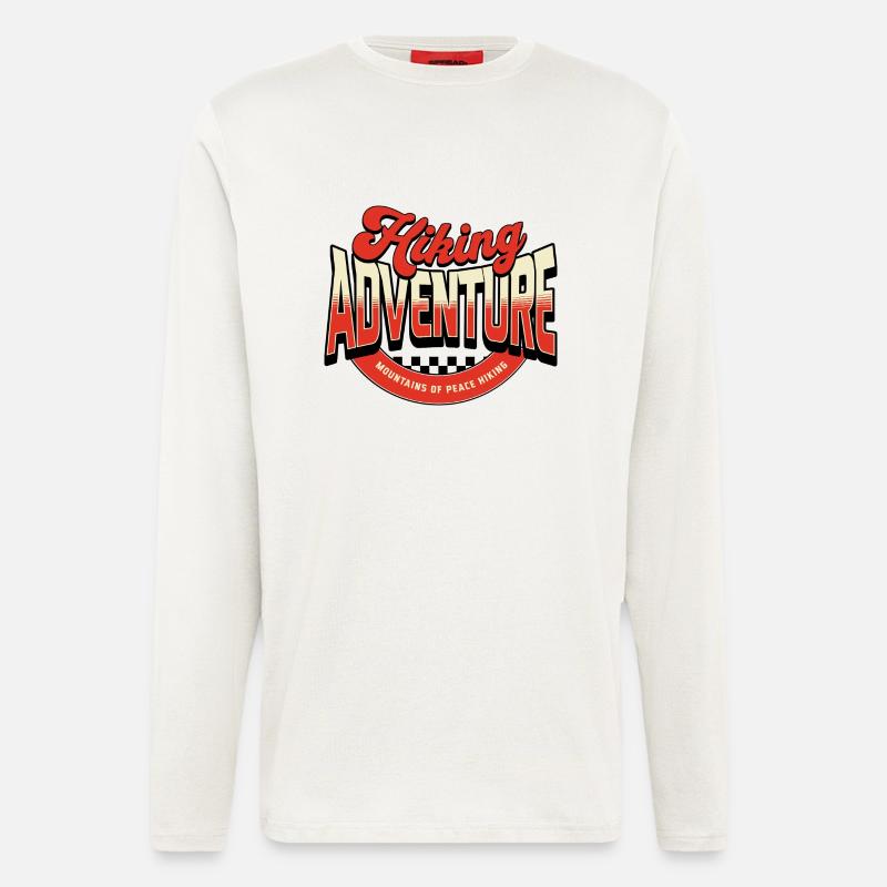 Wanderabenteuer erleben - Langarmshirt - made by SPREAD  - OFF WHITE