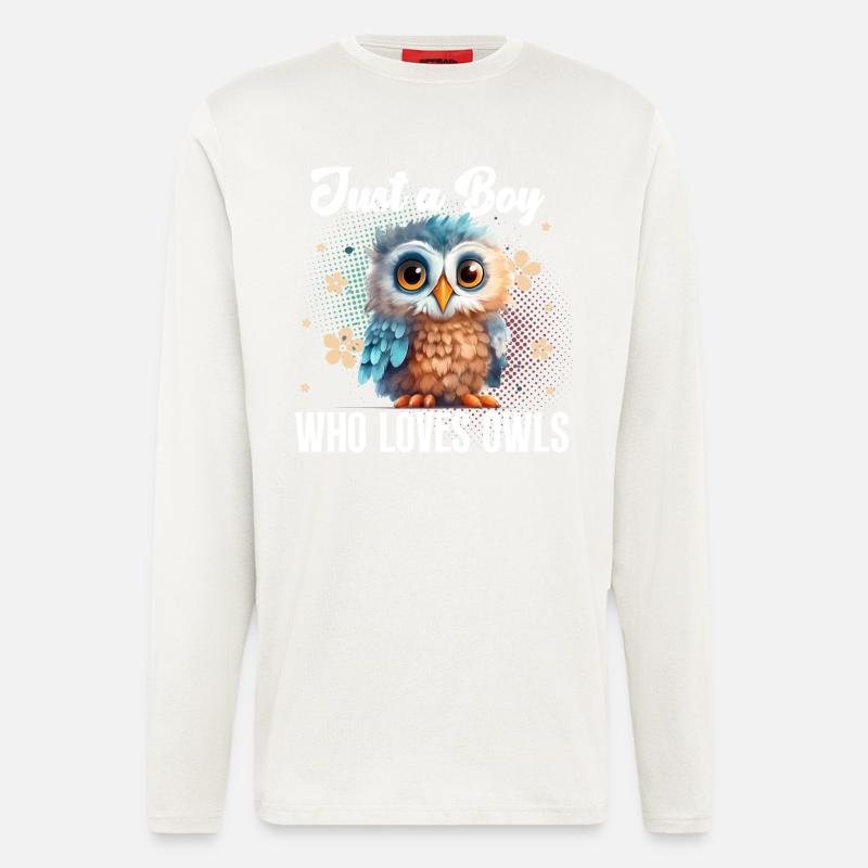 Owl - Longsleeve - made by SPREAD  - OFF WHITE