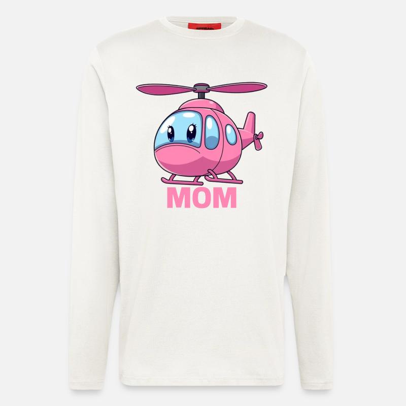 Helikopter Mutter - Langarmshirt - made by SPREAD  - OFF WHITE