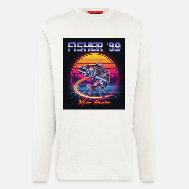 River Hunter - Langarmshirt - made by SPREAD  - OFF WHITE