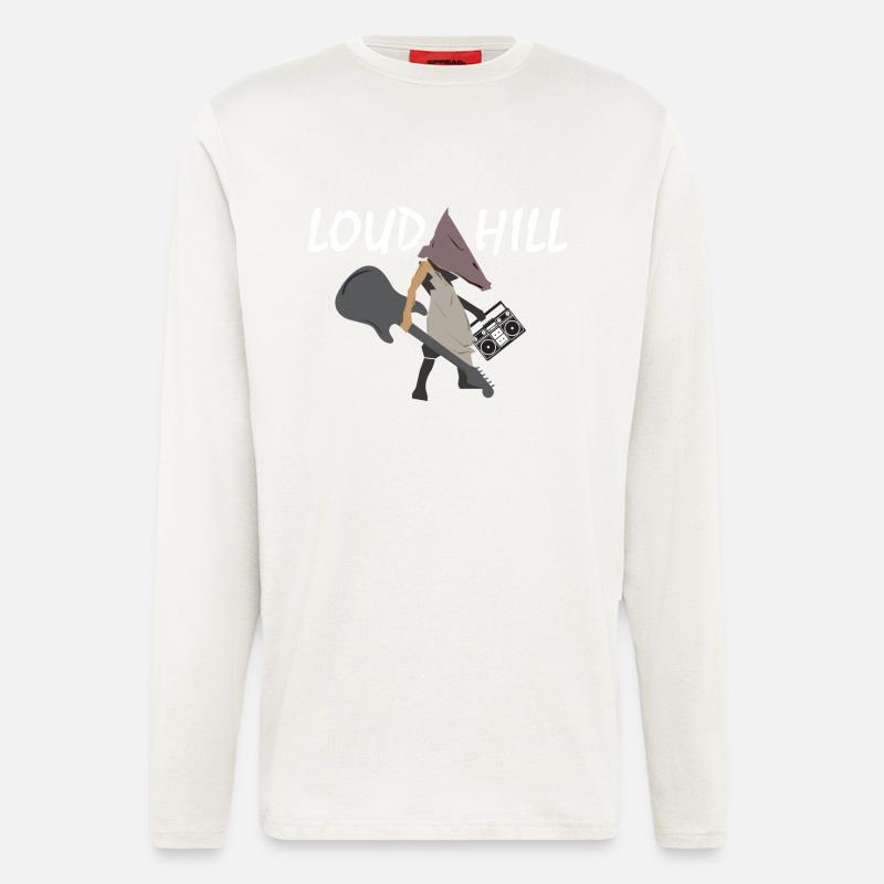 Loud Hill Pyramidenkopf Monster Geschenkidee - Langarmshirt - made by SPREAD - OFF WHITE