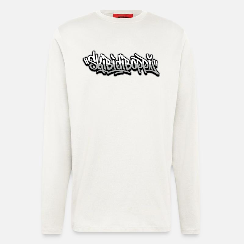 Skibidiboppi Graffiti Script - Longsleeve - made by SPREAD  - OFF WHITE
