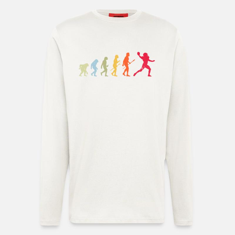 Football Evolution - Langarmshirt - made by SPREAD  - OFF WHITE