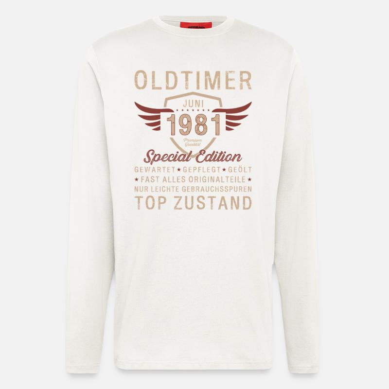 44th Birthday Oldtimer June 1981 - Longsleeve - made by SPREAD  - undefined