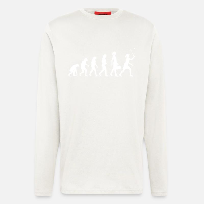 Evolution Frauen Badminton - Langarmshirt - made by SPREAD  - OFF WHITE