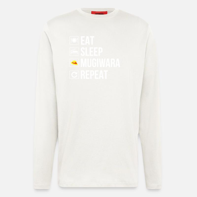 Luffy - Manches longues bio décontracté fabriqué en UE - OFF WHITE