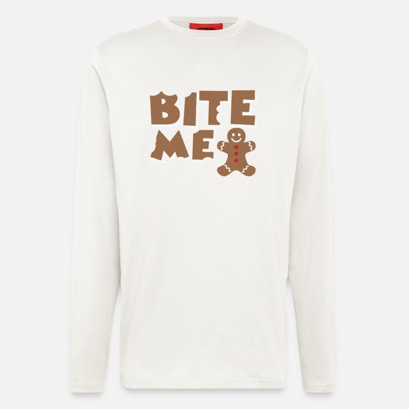 bite me - Langarmshirt - made by SPREAD  - OFF WHITE