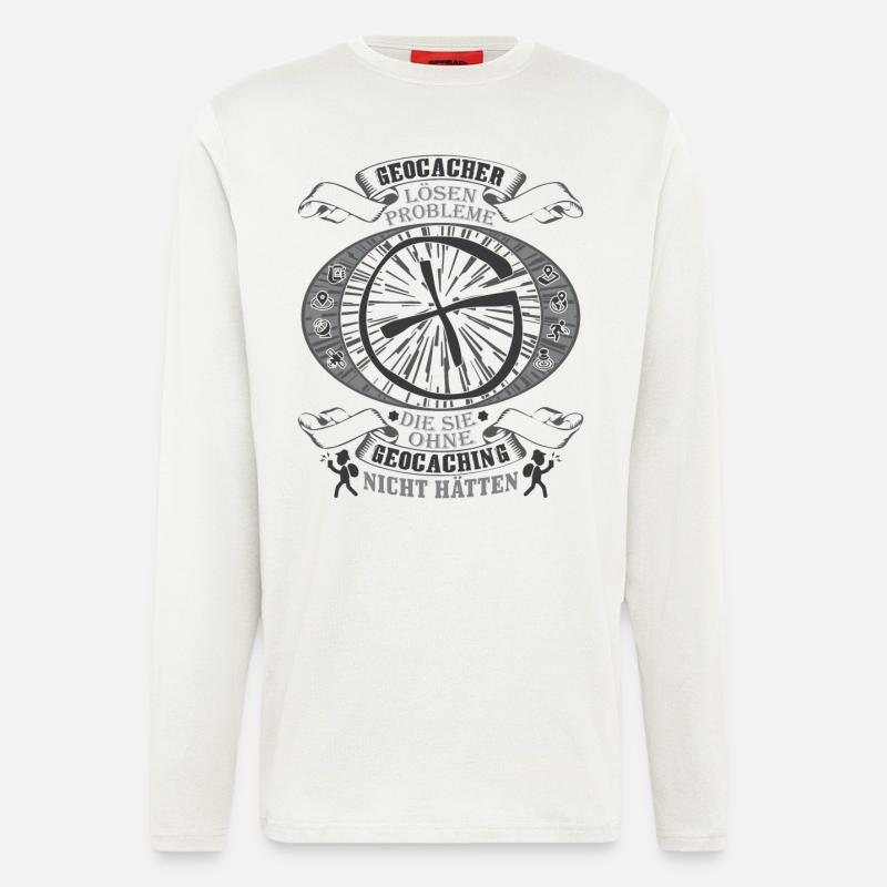 Geocaching - Longsleeve - made by SPREAD  - OFF WHITE