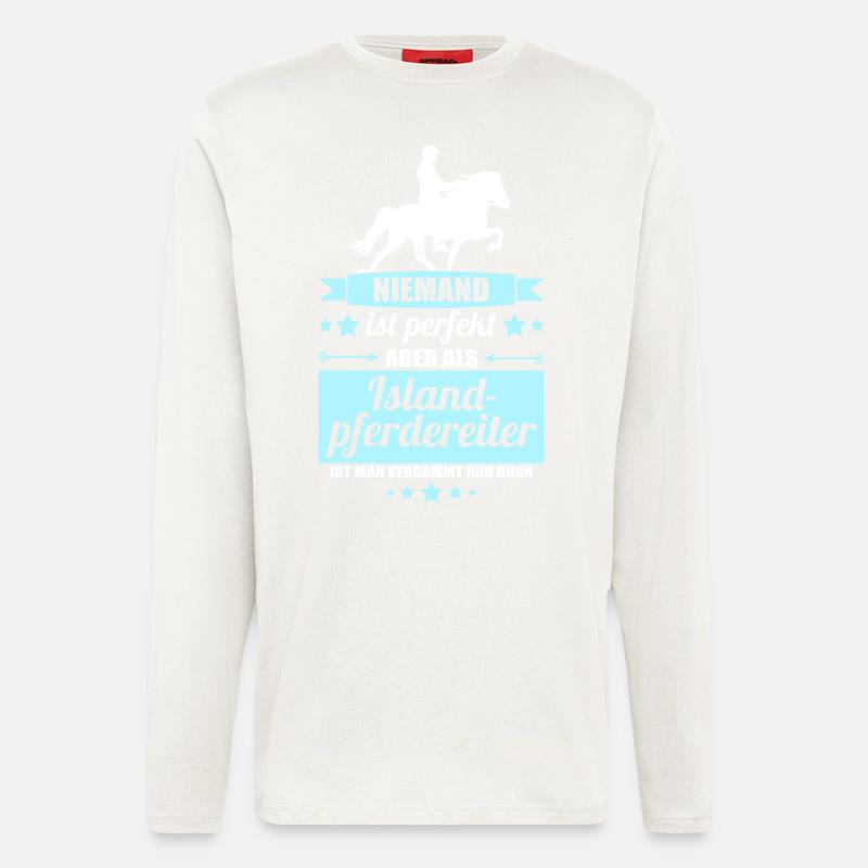Islandpferdereiter - Langarmshirt - made by SPREAD  - OFF WHITE