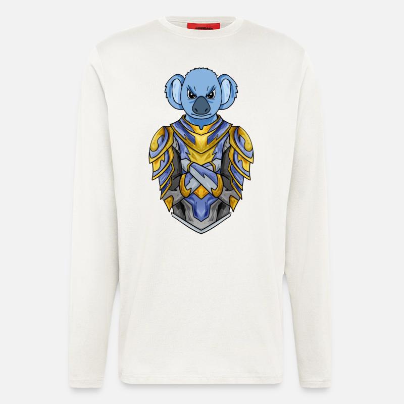 Ritter Koala Kreuzritter - Langarmshirt - made by SPREAD  - OFF WHITE