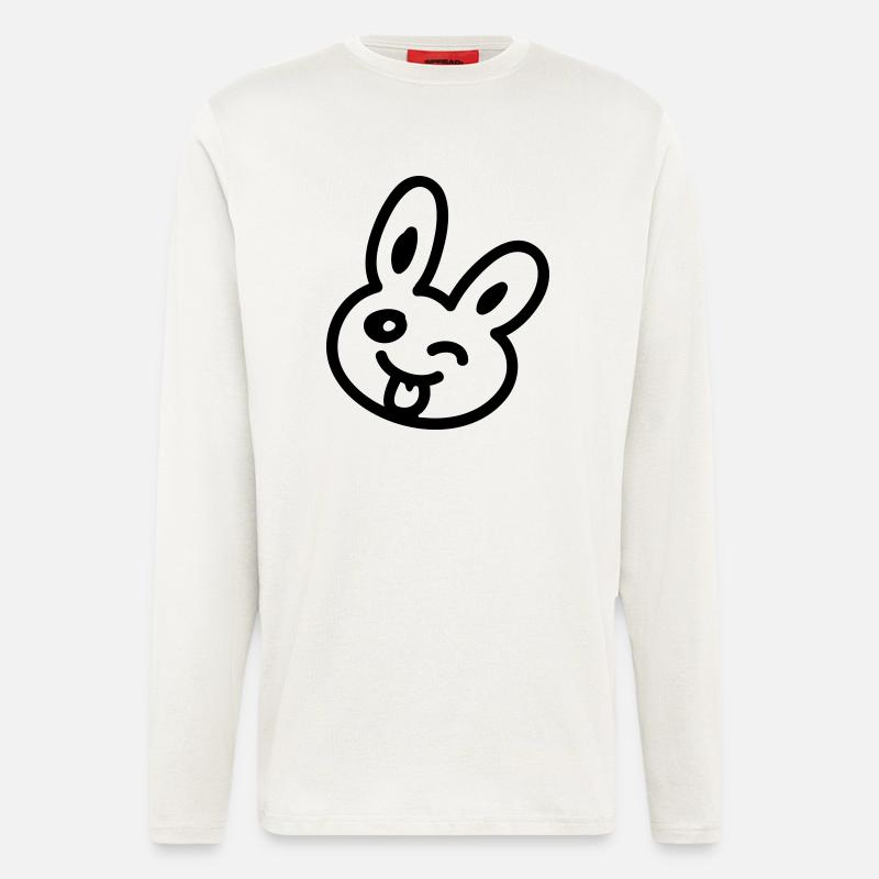 Frecher Hase - Line - Langarmshirt - made by SPREAD  - OFF WHITE