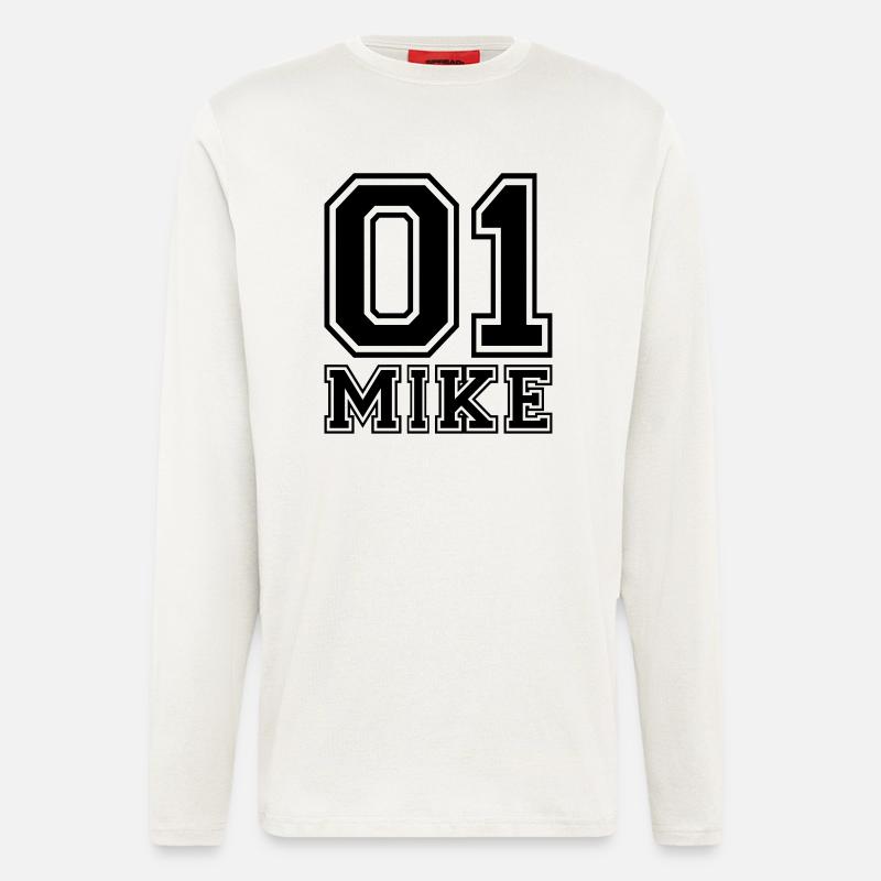 Mike - Name - Langarmshirt - made by SPREAD  - OFF WHITE