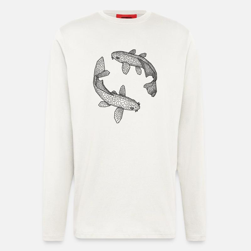 Fische - Langarmshirt - made by SPREAD  - OFF WHITE