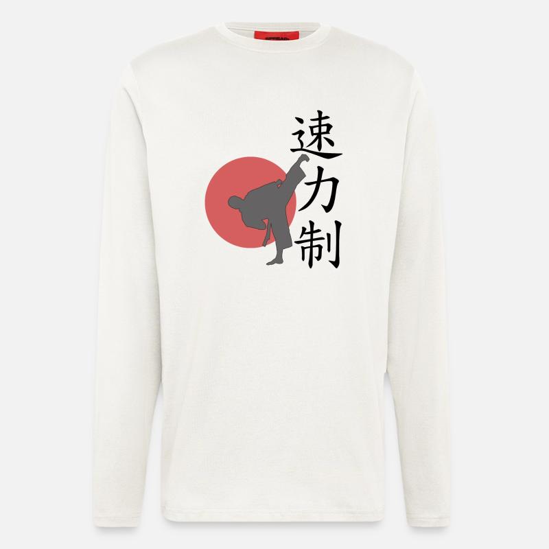 Speed Power Control WHITE BACKG - Langarmshirt - made by SPREAD  - OFF WHITE