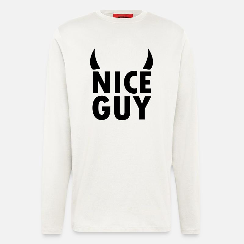 nice guy - Langarmshirt - made by SPREAD  - OFF WHITE