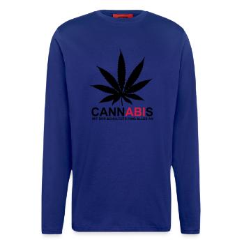 ABIMOTTO - Cannabis - AVEC LA schultüte TOUT A - Manches longues bio décontracté fabriqué en UE - OFF WHITE - Devant