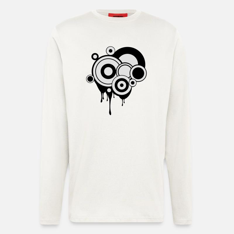 Kreise schmelzen - Langarmshirt - made by SPREAD  - OFF WHITE